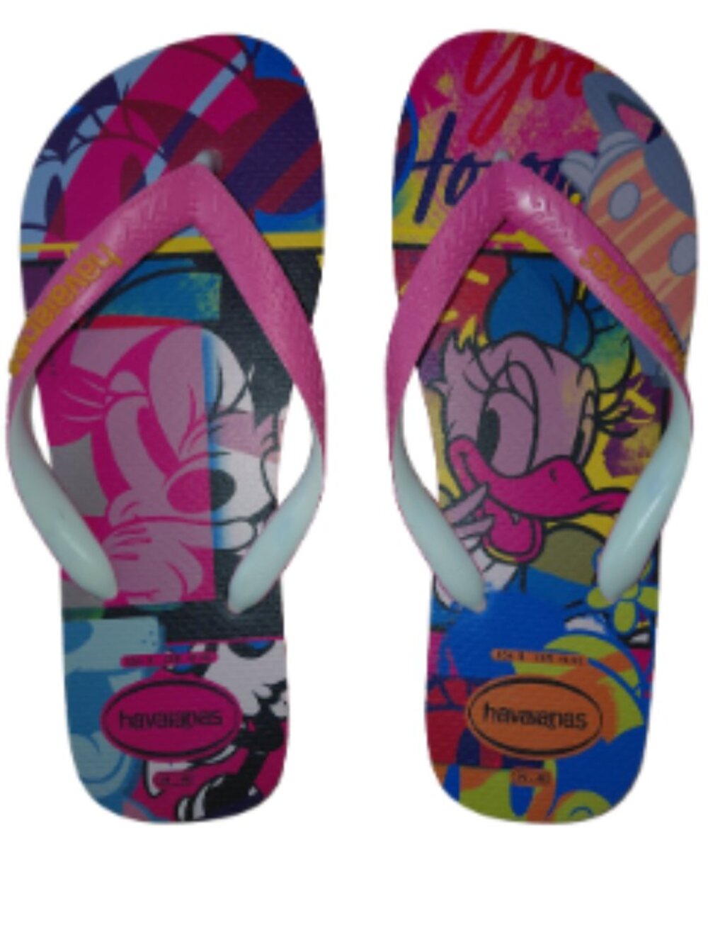 Disney Havaianas Minnie And Daisy Flip Flops Size 8